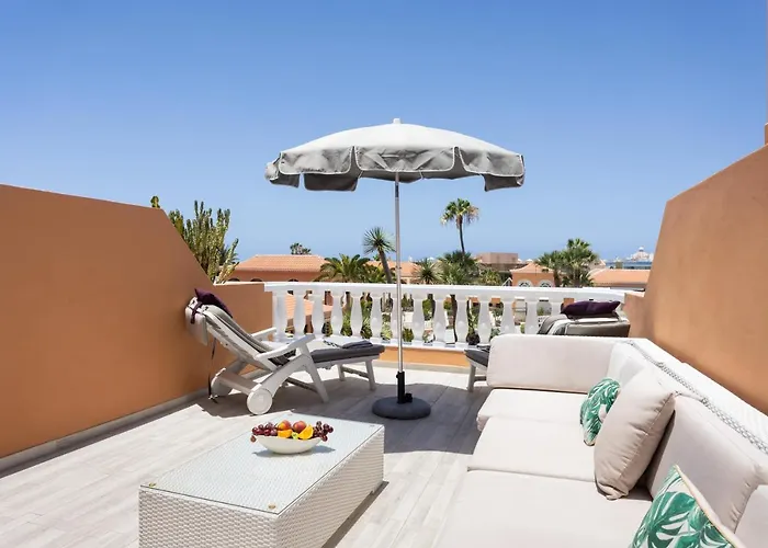 Exclusive Attic Vistas 3 With Breathtaking Sea View, Only 100 M To The Sea, Heated Pool, Aircon, Wifi Arona (Tenerife)