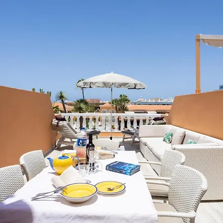 Exclusive Attic Vistas 3 With Breathtaking Sea View, Only 100 M To The Sea, Heated Pool, Aircon, Wifi Arona (Tenerife)