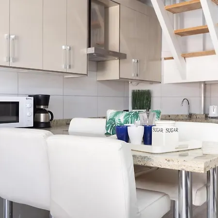 Lejlighed Exclusive Attic Vistas 3 With Breathtaking Sea View, Only 100 M To The Sea, Heated Pool, Aircon, Wifi Arona (Tenerife)