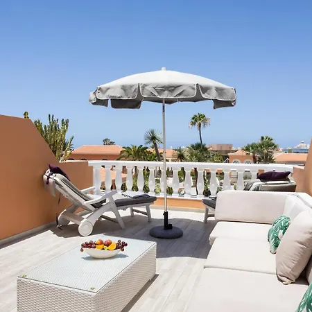 Exclusive Attic Vistas 3 With Breathtaking Sea View, Only 100 M To The Sea, Heated Pool, Aircon, Wifi Arona (Tenerife)
